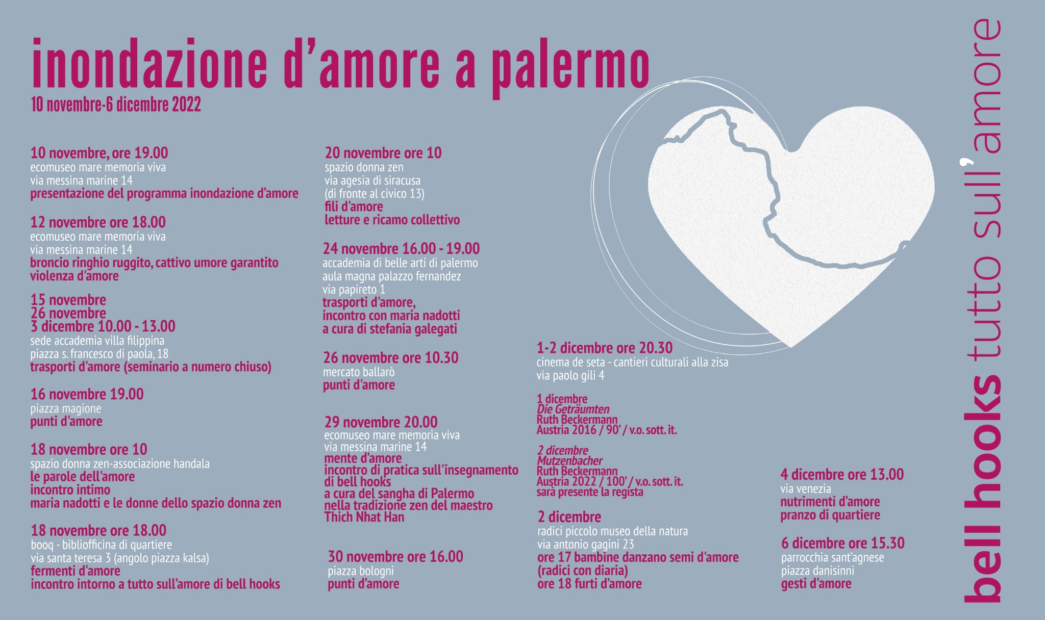 Inondazioni d’amore a Palermo, leggendo Tutto sull’amore di bell hooks